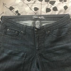 Source of Wisdom dark-wash jeans, size 14